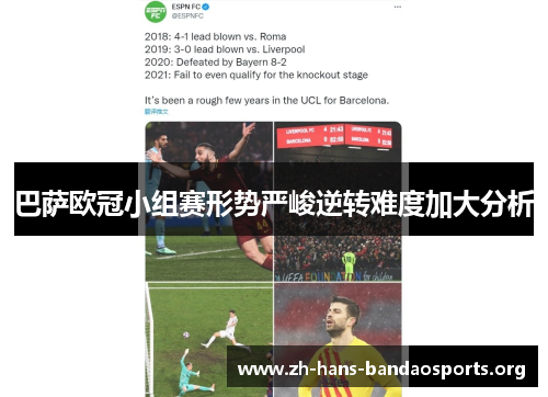 巴萨欧冠小组赛形势严峻逆转难度加大分析 巴萨欧冠小组赛形势严峻逆转难度加大分析