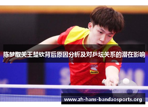 陈梦取关王楚钦背后原因分析及对乒坛关系的潜在影响 陈梦取关王楚钦背后原因分析及对乒坛关系的潜在影响