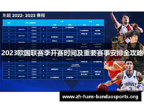 2023欧国联赛季开赛时间及重要赛事安排全攻略 2023欧国联赛季开赛时间及重要赛事安排全攻略